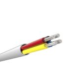 Alarm cable, 4 multi-core, TYPE 2, Eca, PVC, White, 100 m