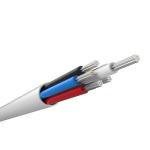 Alarm cable, 6 multi-core, TYPE 2, Eca, PVC, White, 100 m