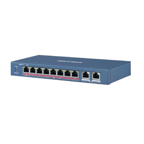 Hikvision 8 Portu Nepārvaldāmais PoE Komutators DS-3E0310HP-E