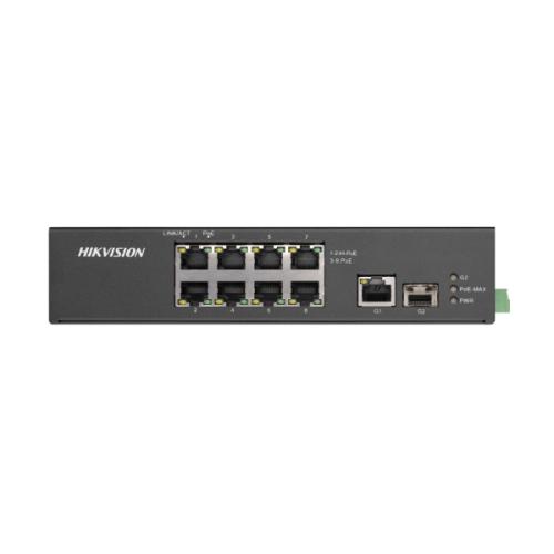 Hikvision 8 Portu Nepārvaldāmais PoE Komutators DS-3T0310HP-E/HS