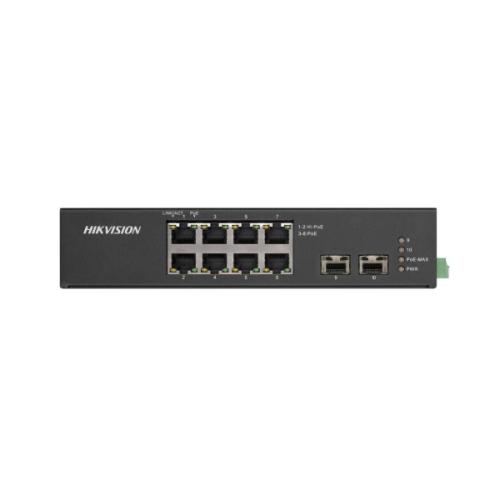 Hikvision 8 Portu Nepārvaldāmais PoE Komutators DS-3T0510HP-E/HS